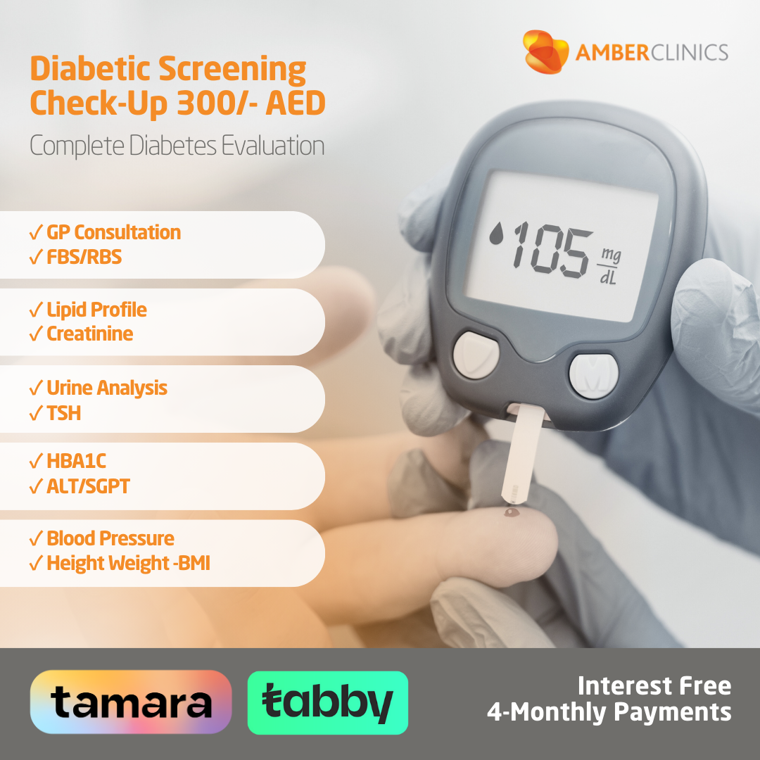 Diabetic Screening Check-up 300 AED